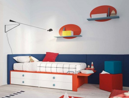 Space letto basso attrezzato per bambini Belvi camerette Torino